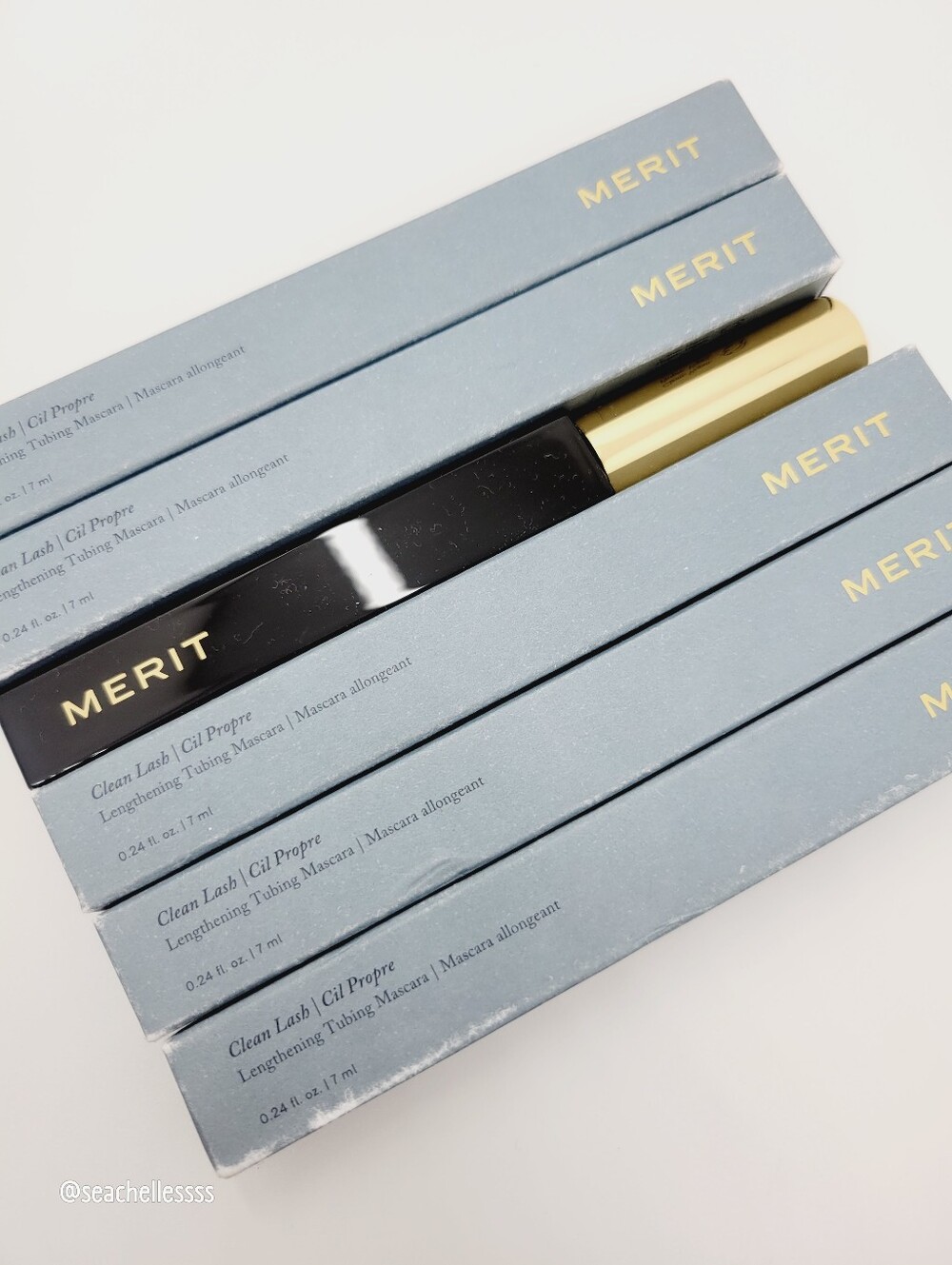 MERIT Clean Lash Lengthening Tubing Mascara Black Brand New In Box Full Size